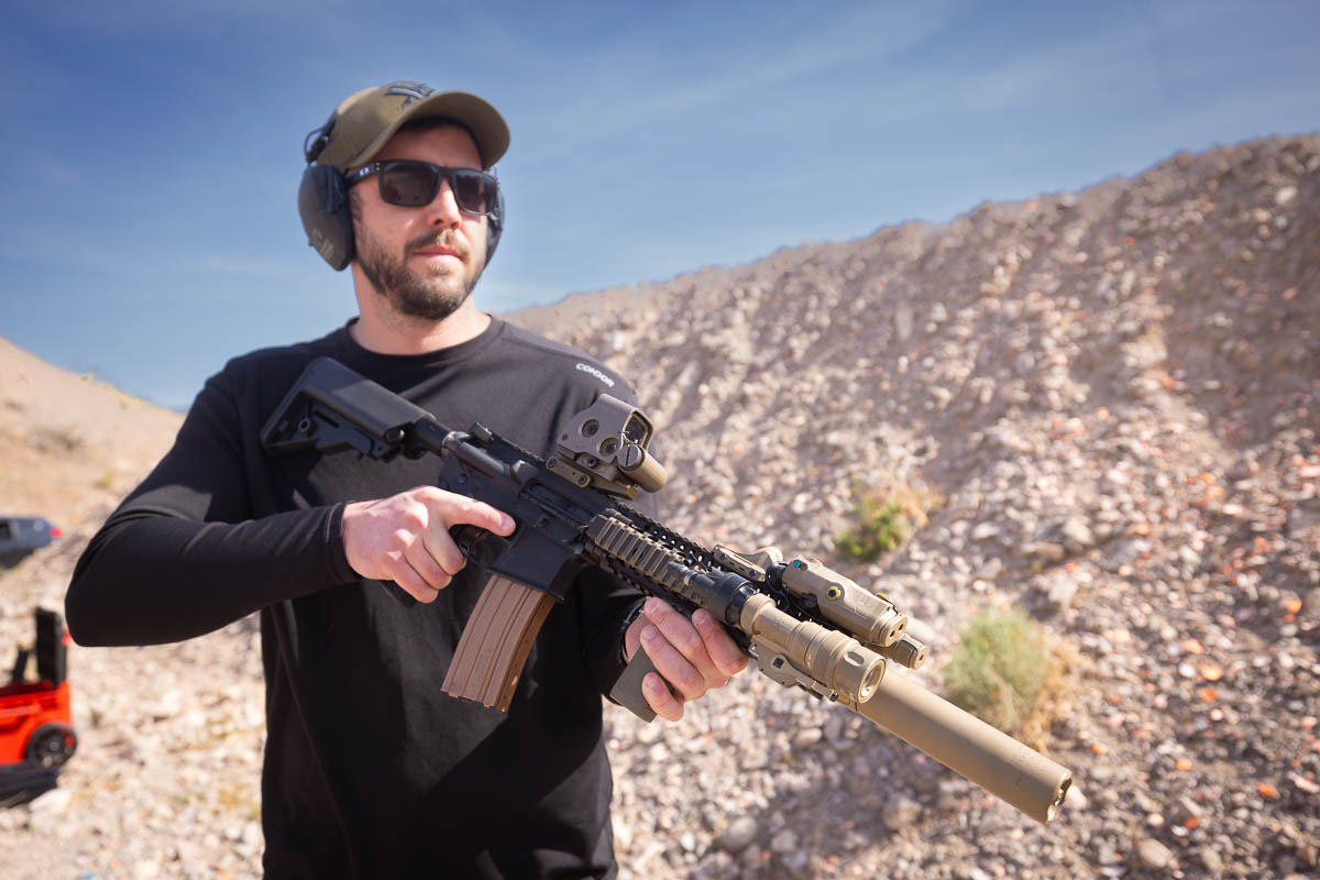 The MK18 is one of the guest favorites to shoot at our Las Vegas gun range